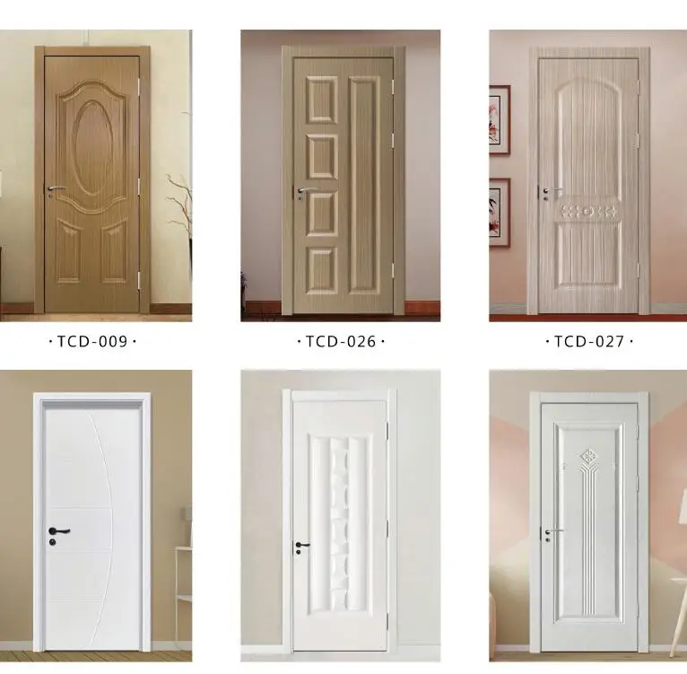 Iraq design Composite door pvc door polymer door with EPS board inside