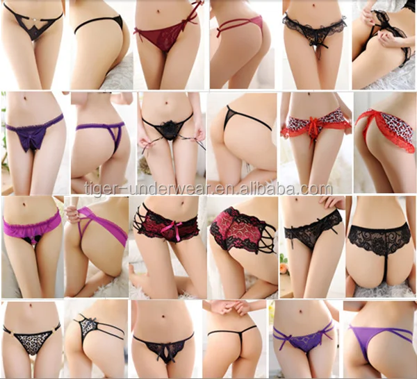 Hot Selling Cotton T-back Women Underwear With Lace