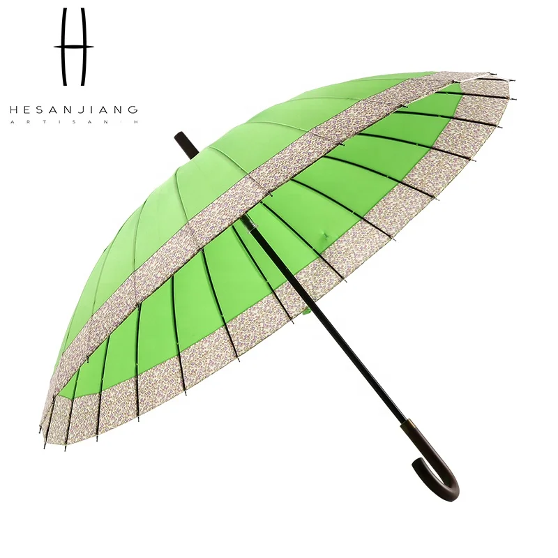 Umbrella wholesale 24K Umbrella Import straight umbrella cherry blossom patten with split joint