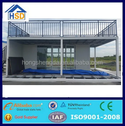 pre-made flat pack foldable house mobile coffee bar cafe container