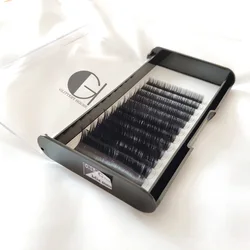 Natural Black Color Synthetic False Individual Eyelashes Extensions synthetic Classic Flat Eyelashes Extension