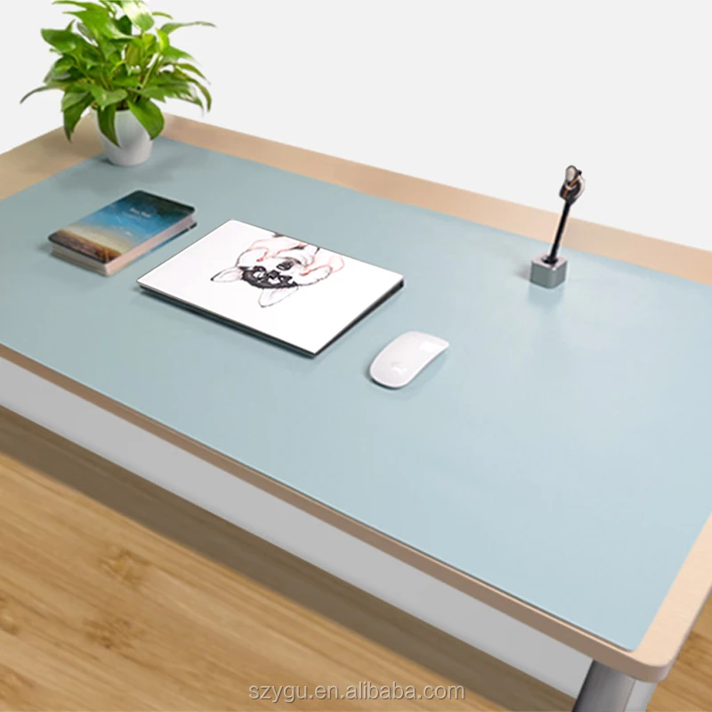 China Suppliers Luxury Large 120*60 cm PU Leather Desk Pad Writing mat Table Mat