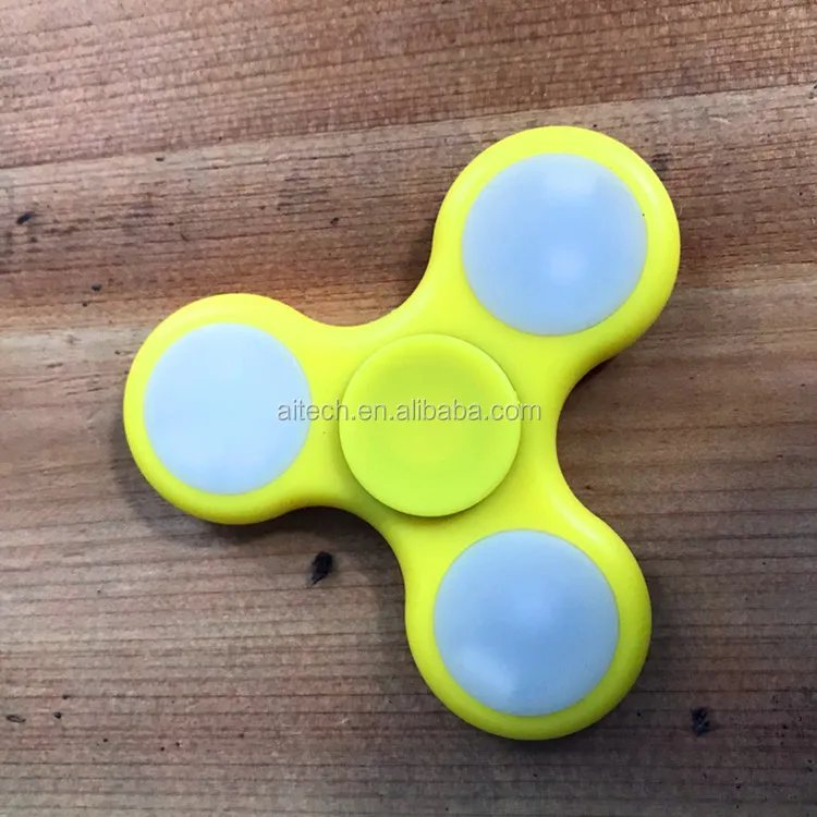 
Newest Led Fidget Spinner toy hand spinner with 608 bearing ABS plastic finger sppiner 