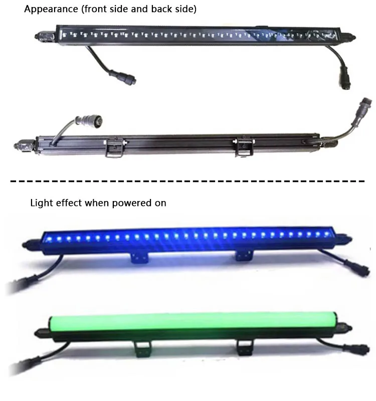 Artnet управление DMX RGB Пиксельная светодиодная полоса линейная алюминиевая IP65 наружная сценическое освещение