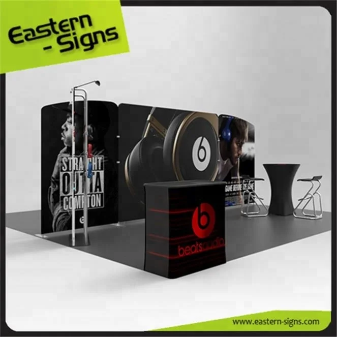 Best selling products full color advertising quick set up fashion trade show expo booth equipment
