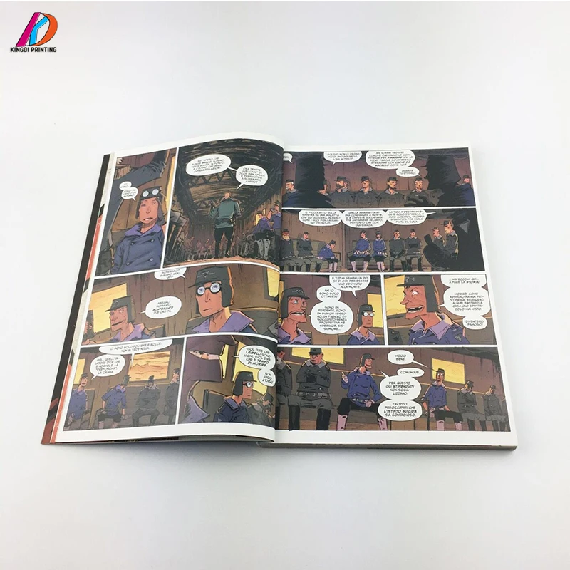 Custom Perfect Binding Coloring Painting Comic Book For Children
