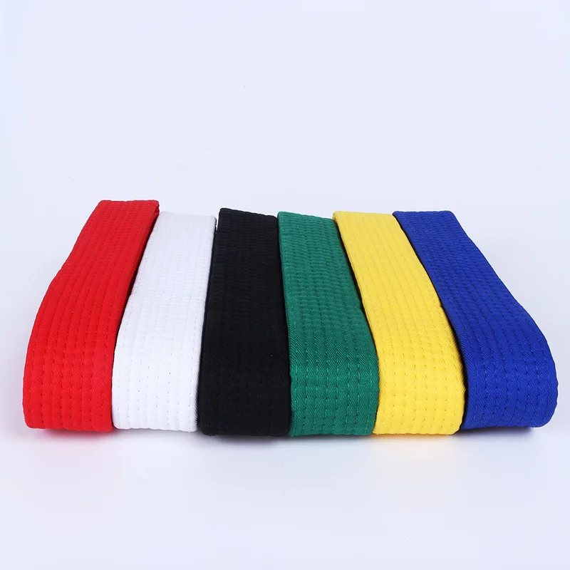 Custom multi colors martial arts rank belt judo taekwondo master karate belts