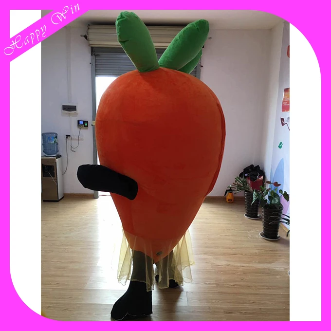 Customized softy inflatable plush carrot mascot costumes advertising carrot walking costumes for sale