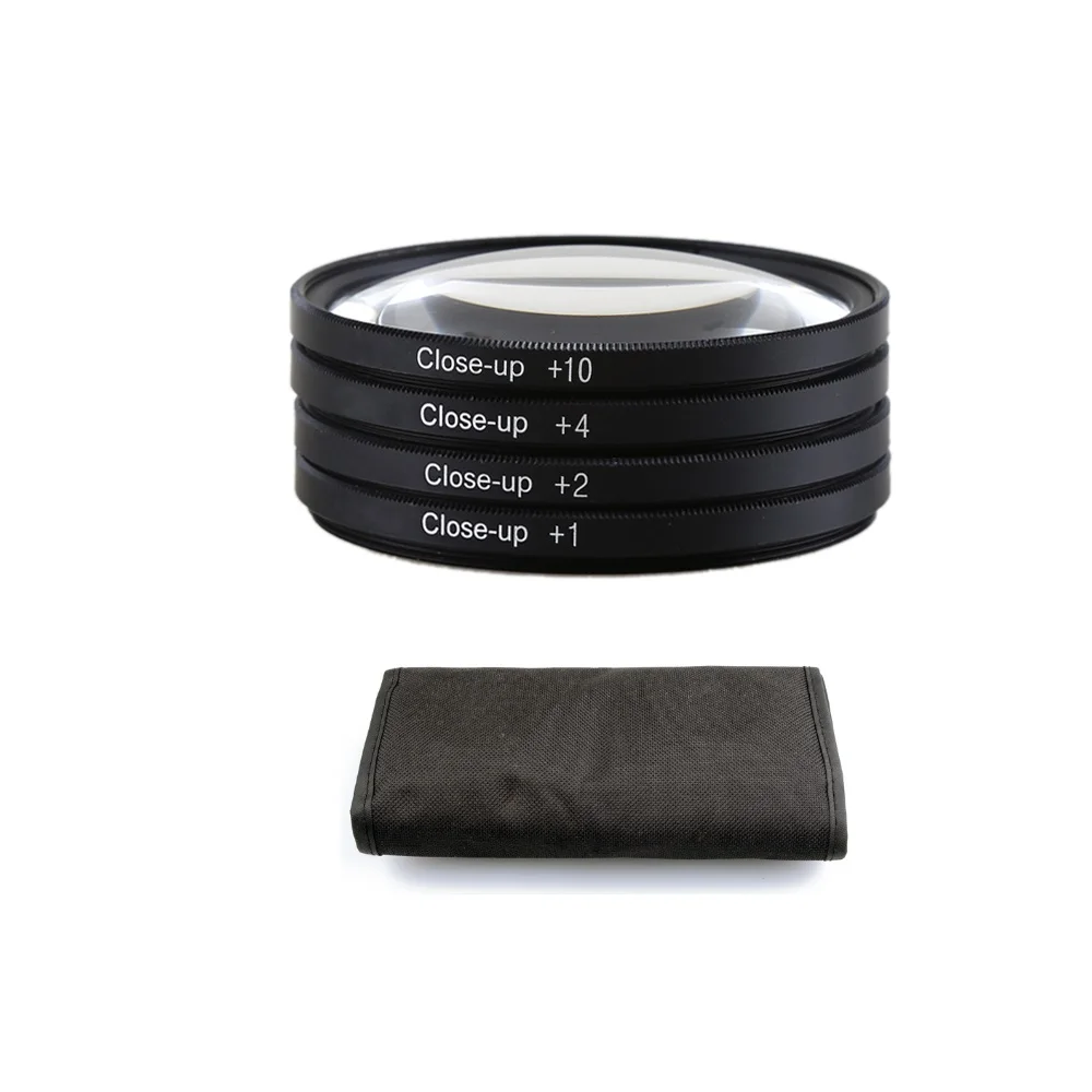 Макрофильтр для объектива Lightdow 55 мм 4 в 1 + 2 10 комплект камер Canon Nikon Olympus