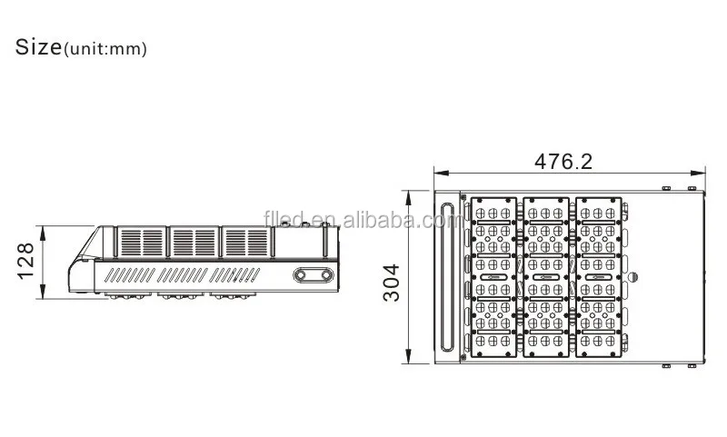 3000-7500 К водонепроницаемый IP65 110lm/w модуль для наружного освещения высокая мощность 150 Вт led street light