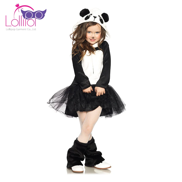 Животных Косплей костюмы на Хэллоуин для девочек костюм панды