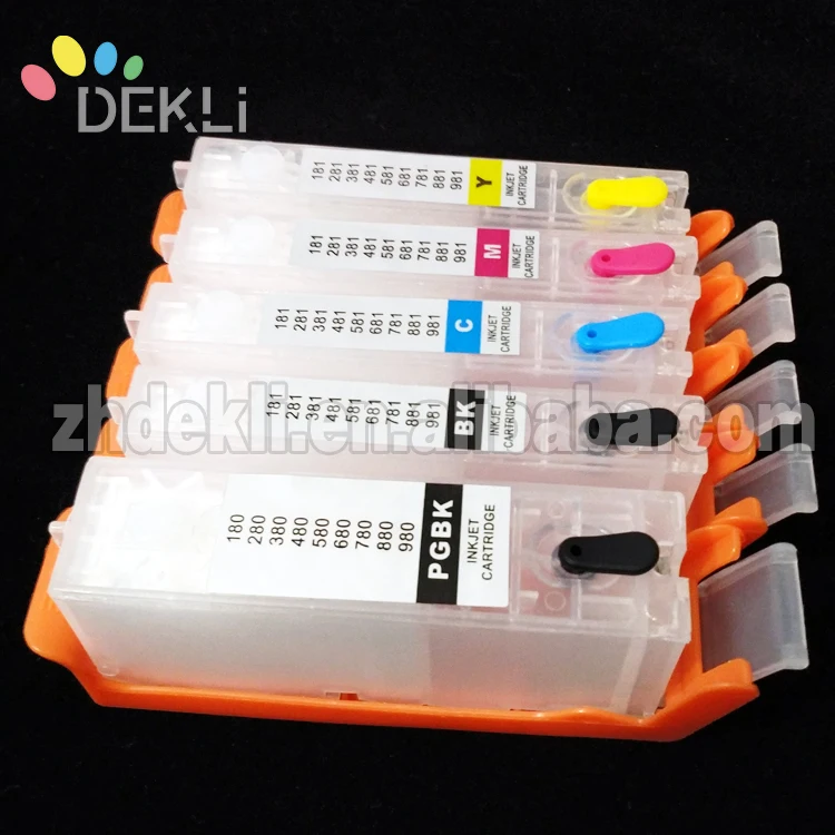 PGI480 481 High quality Refillable ink Cartridge for Canon TS9140 TS9541C Reset CISS cartridge with chip