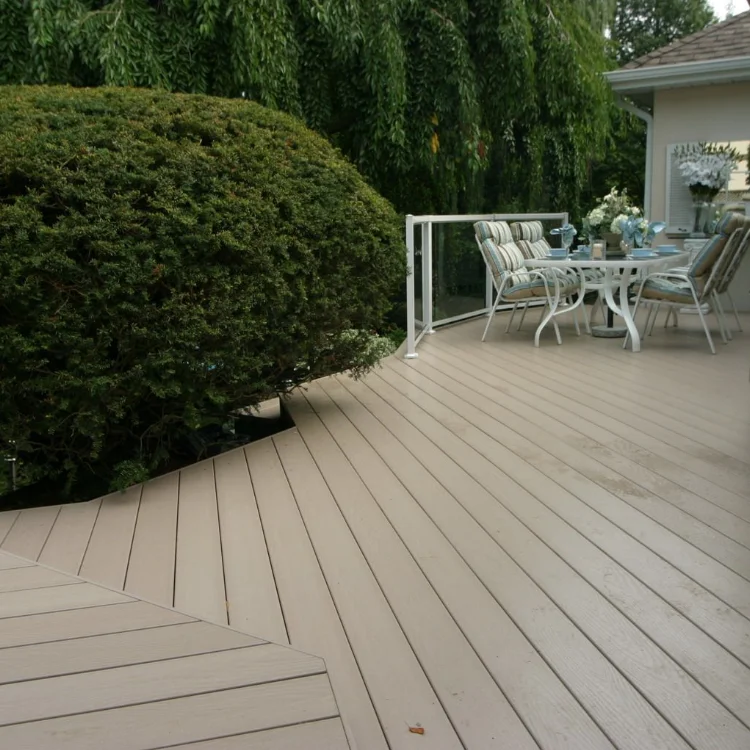 Hot sale outdoor wpc wall panel base deck tile wpc board