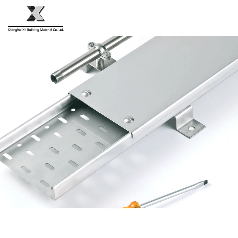 perforated cable tray for desk cable management