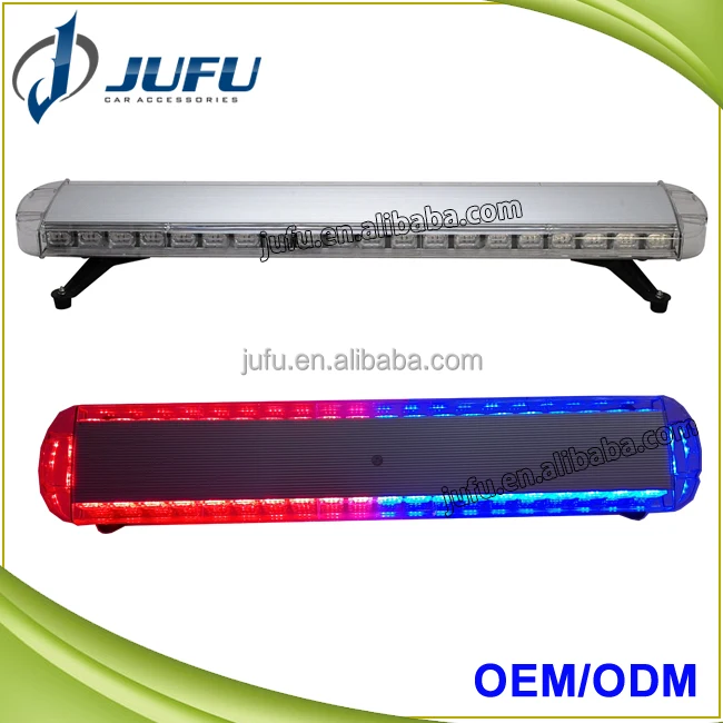
46 inches red blue amber vehicle roof police flashing light emergency warning strobe light bar 