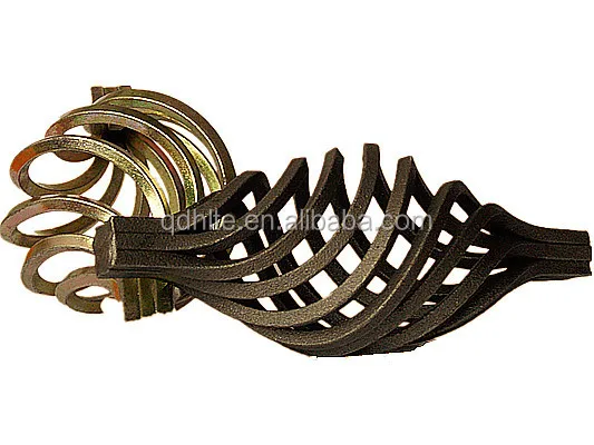 Ornamental wrought iron baskets for