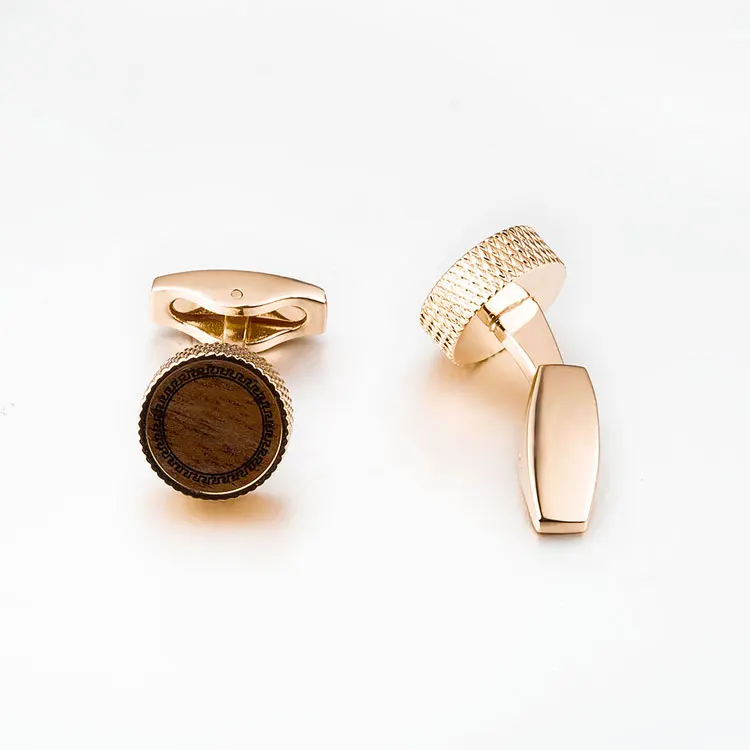 
Marlary Manufacturer Wholesale Classic Unique Rose Gold Copper Cufflink Jewelry 