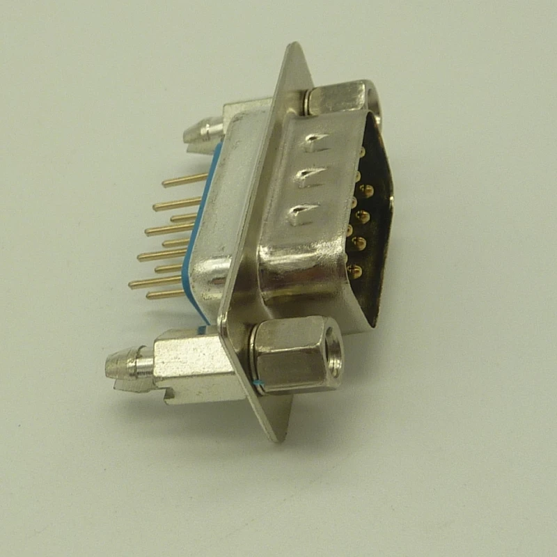 D-sub 9pin panel mounted industrial standard straight male connector