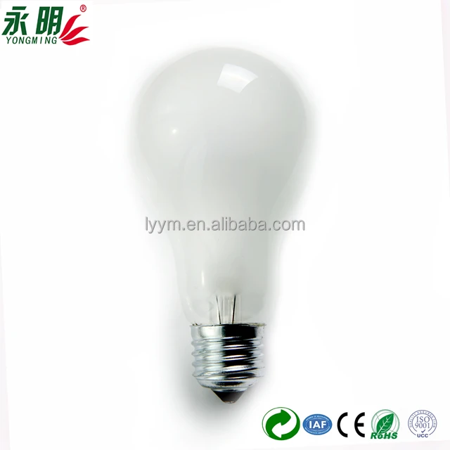 
220V 25W E27 incandescent clear frosted bulb 