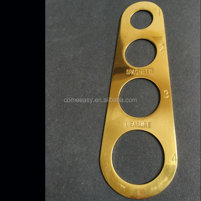 Spaghetti Measure Gadgets Stainless Steel pasta measuring tool Ruler with 4 Serving Portions
