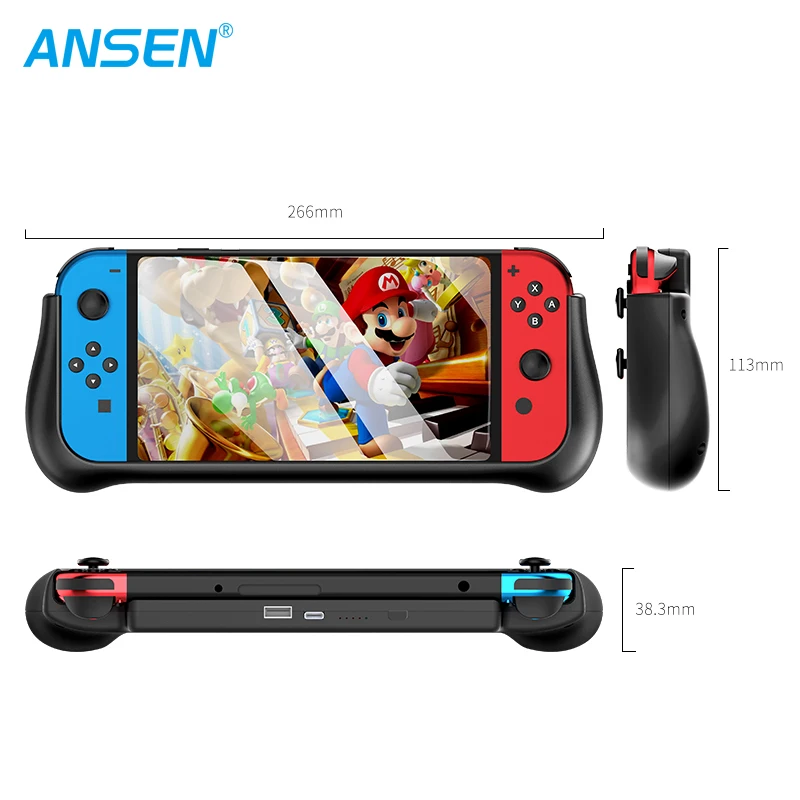 Чехол для аккумулятора с переключателем 10000 мАч, запасное зарядное устройство для Nintendo Gameboy