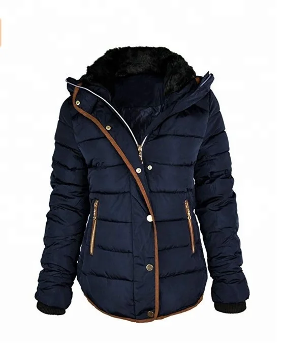 customised warm jacket fur pattern Winter Lady Warm loose Styles jacket wholesale