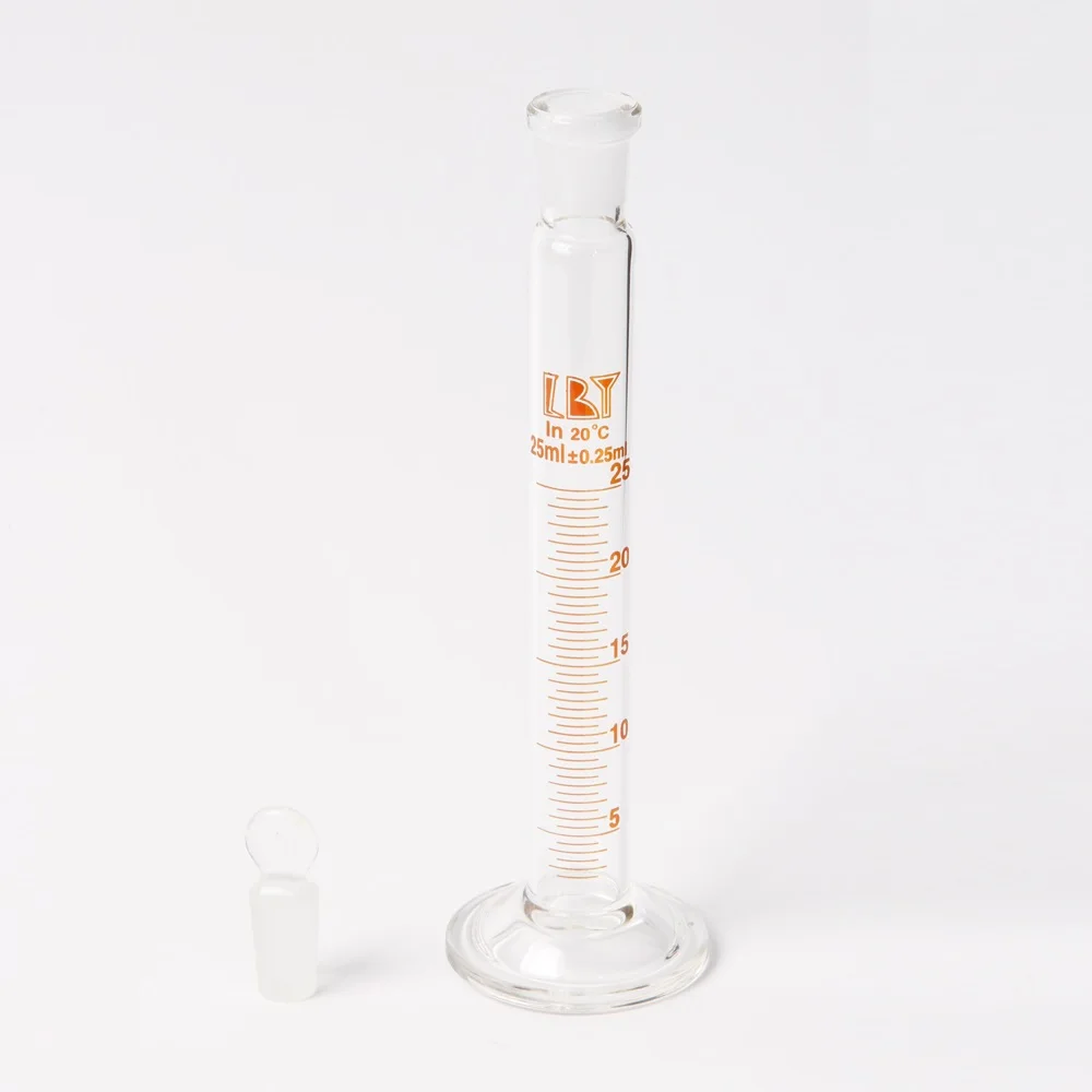 
HUAOU Laboratory Glassware Borosilicate Glass 10ml Measuring Cylinder with stopper 