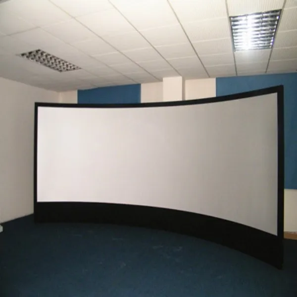 150 дюймовый экран для проектора/3d изогнутый экран для домашнего кинотеатра/Изогнутые Экраны для проектора, 3D экран для проекции из материала