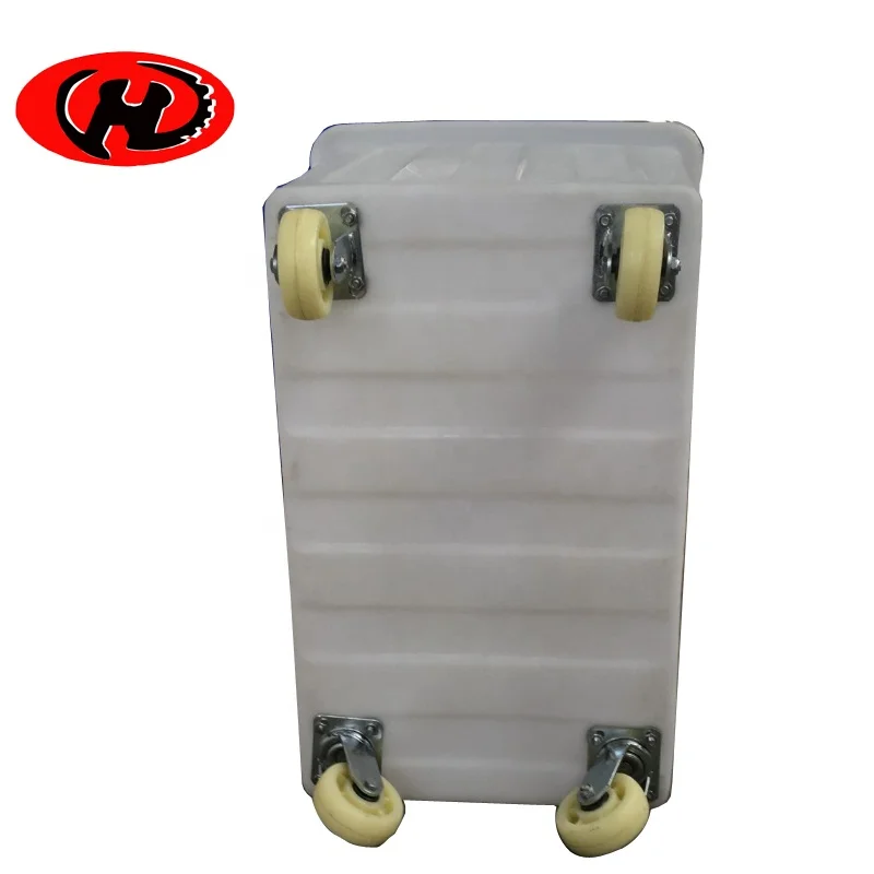 China made durable plastic laundry cart plastic container hand trolley  truck