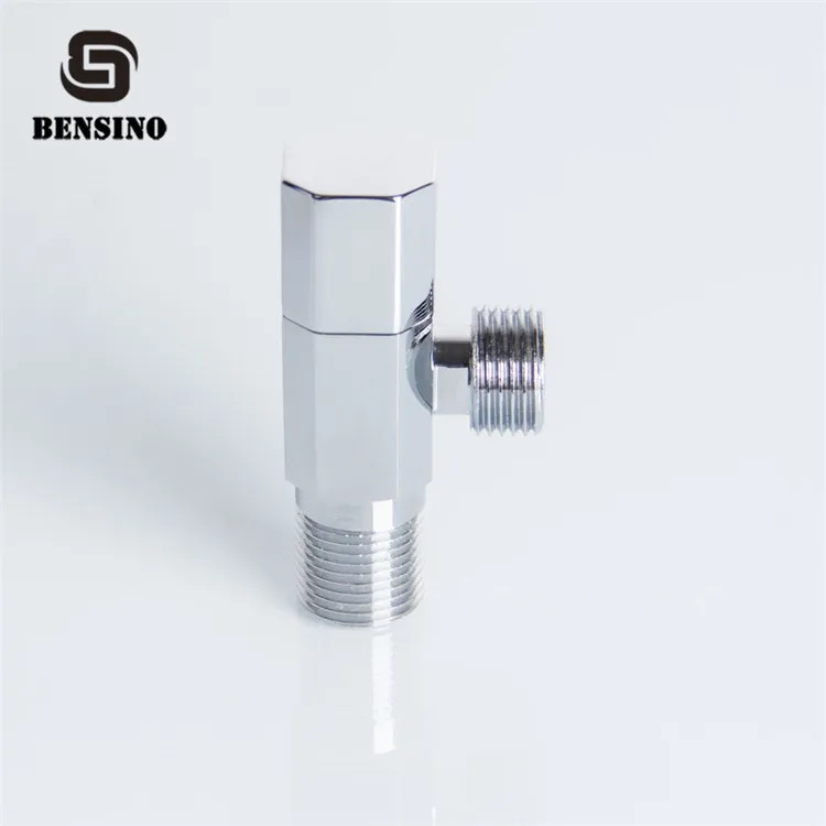Brass Body Chrome 90 Degree Chinese Bathroom  Function Faucet Accessories Angle Valve