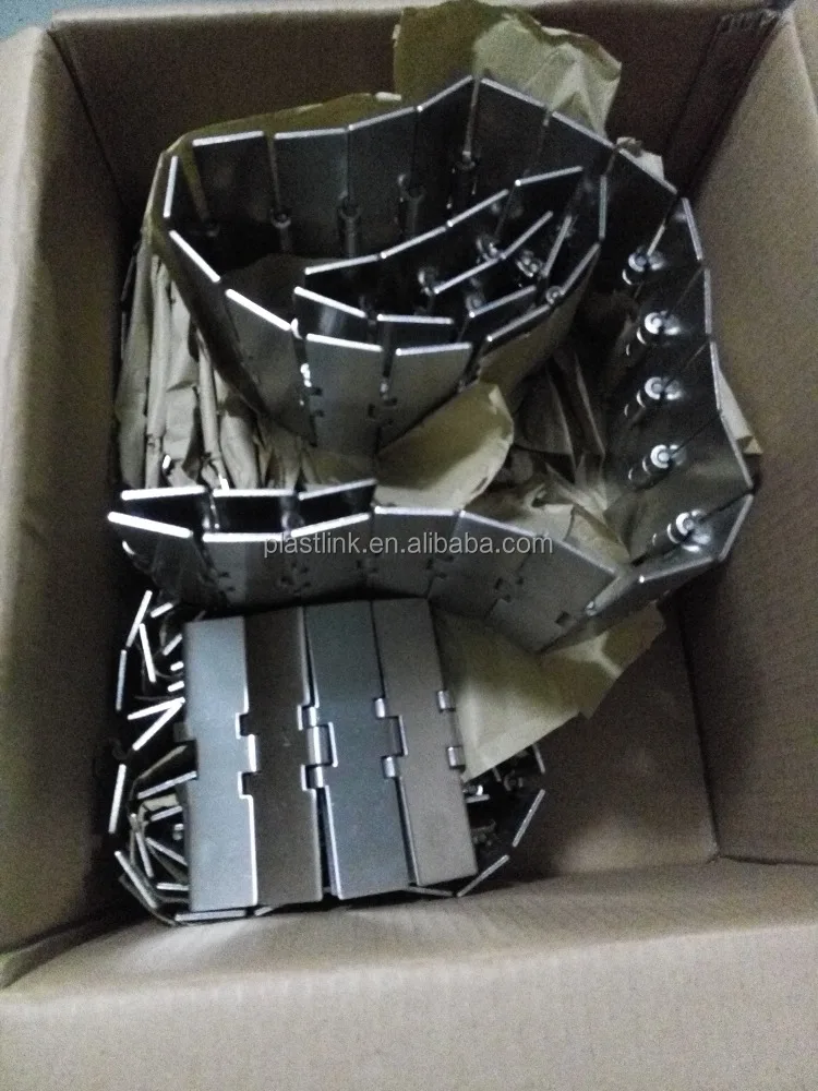 SSC 802-K750/K1000/K1200 straight run stainless steel tabletop conveyor chain