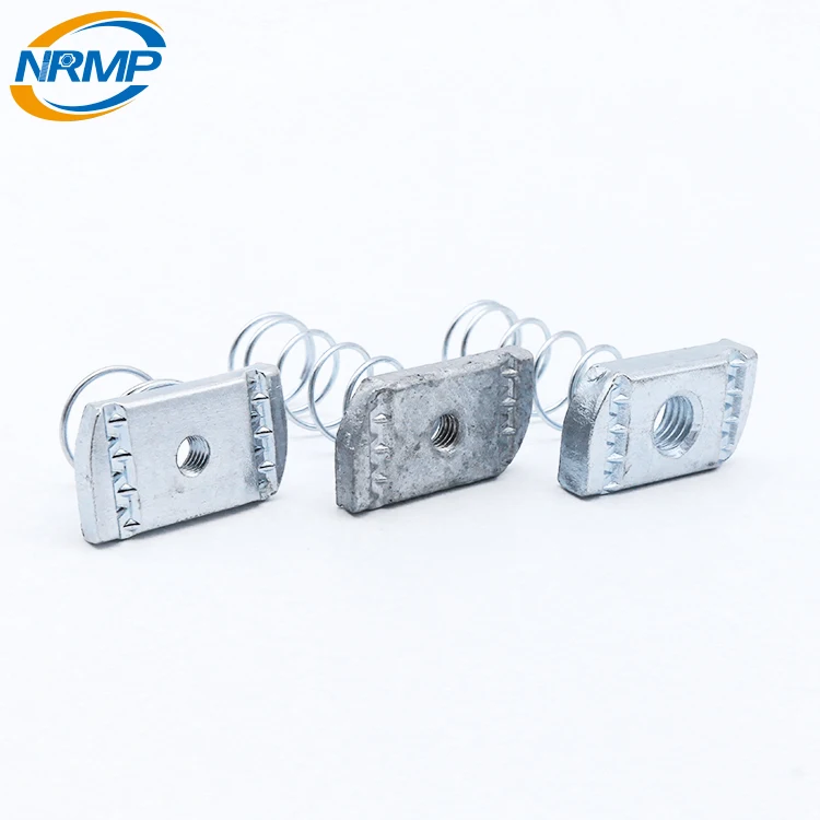 Channel accessories strut fittings spring nuts