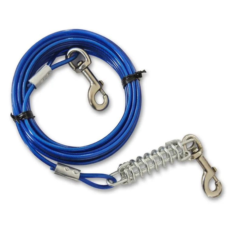 Anti-Bite Steel Wire Rope Dog Tie Out Cable leash for Dog