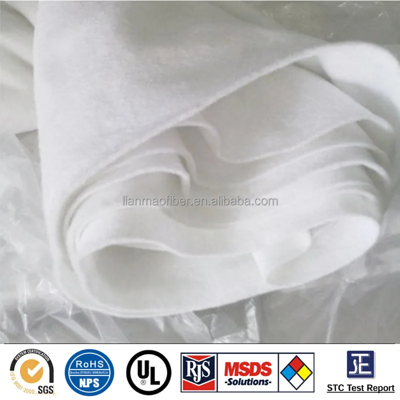 
100% anion fiber needle punched Anion wadding /Anion fabric/anion felt 