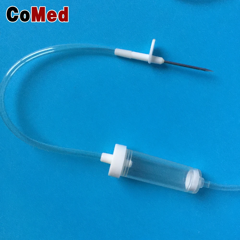Disposable medical iv infusion set with needle