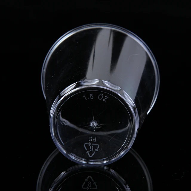 Wholesale 1.5 oz PS clear plastic disposable cup