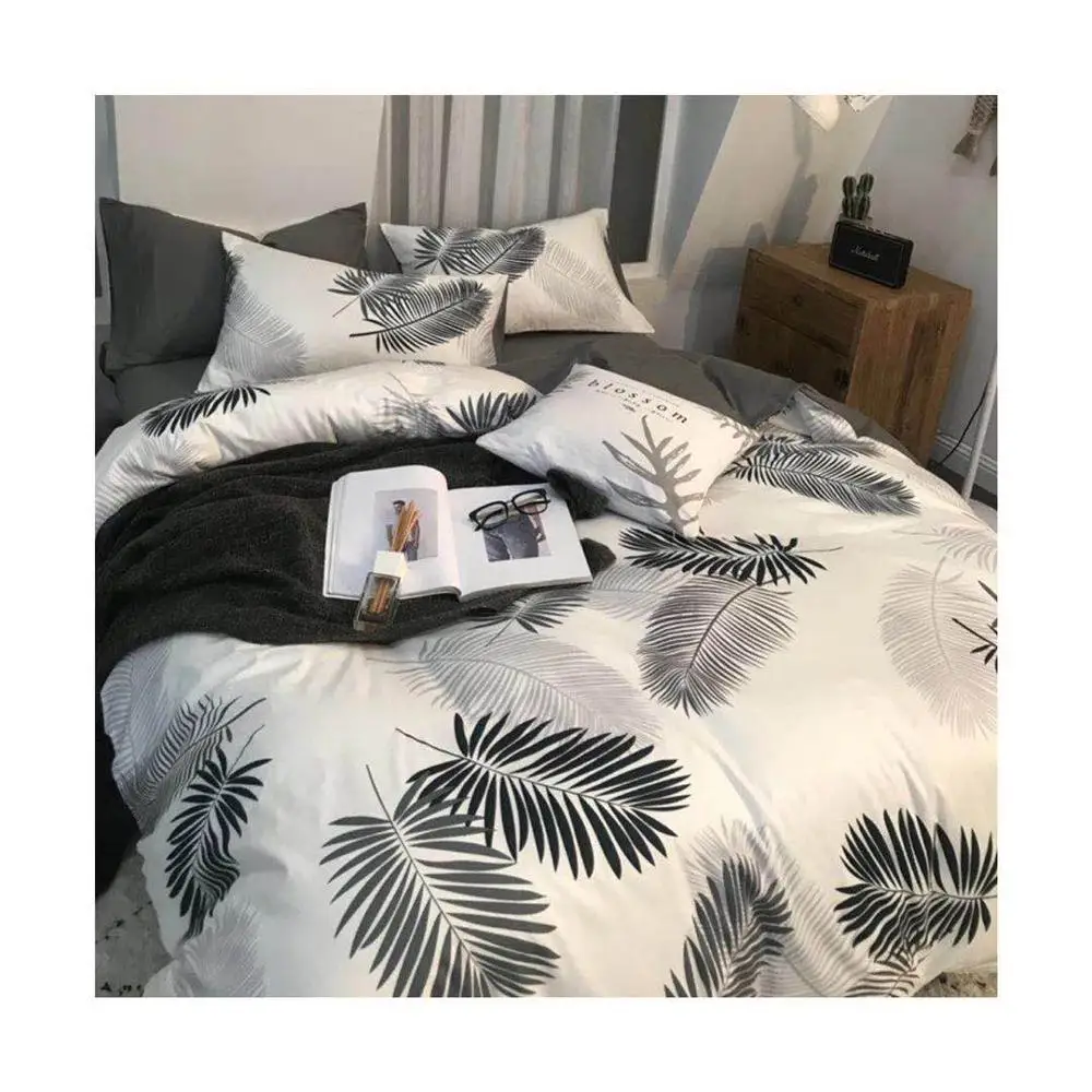 Стеганая 100% Полиэстеровая микрофибра с принтом водонепроницаемая ткань для простыни