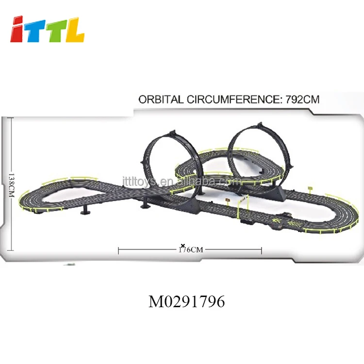 super toy track 1306cm length high speed crazy electric toy race track with charger
