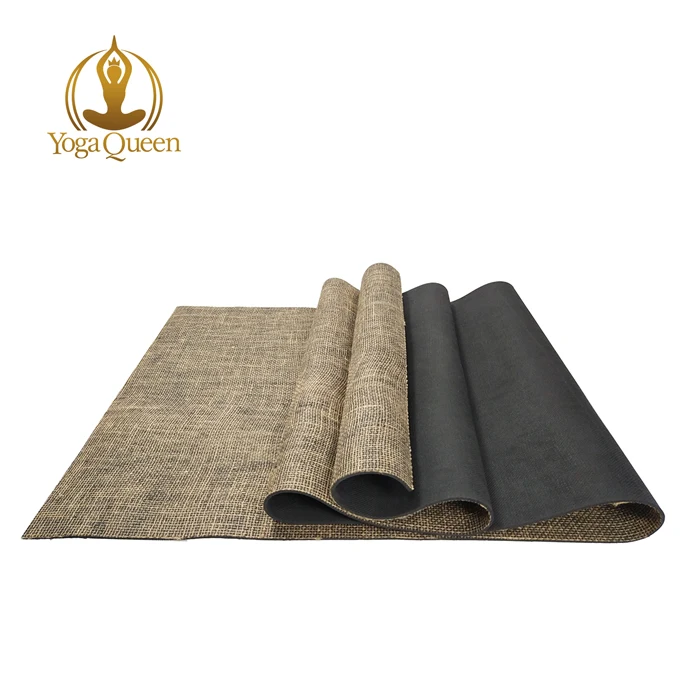 Organic Jute Hemp Natural Tree Rubber Eco-Friendly Biodegradable Non-Toxic Chemical Free Vegan Premium Yoga Mat
