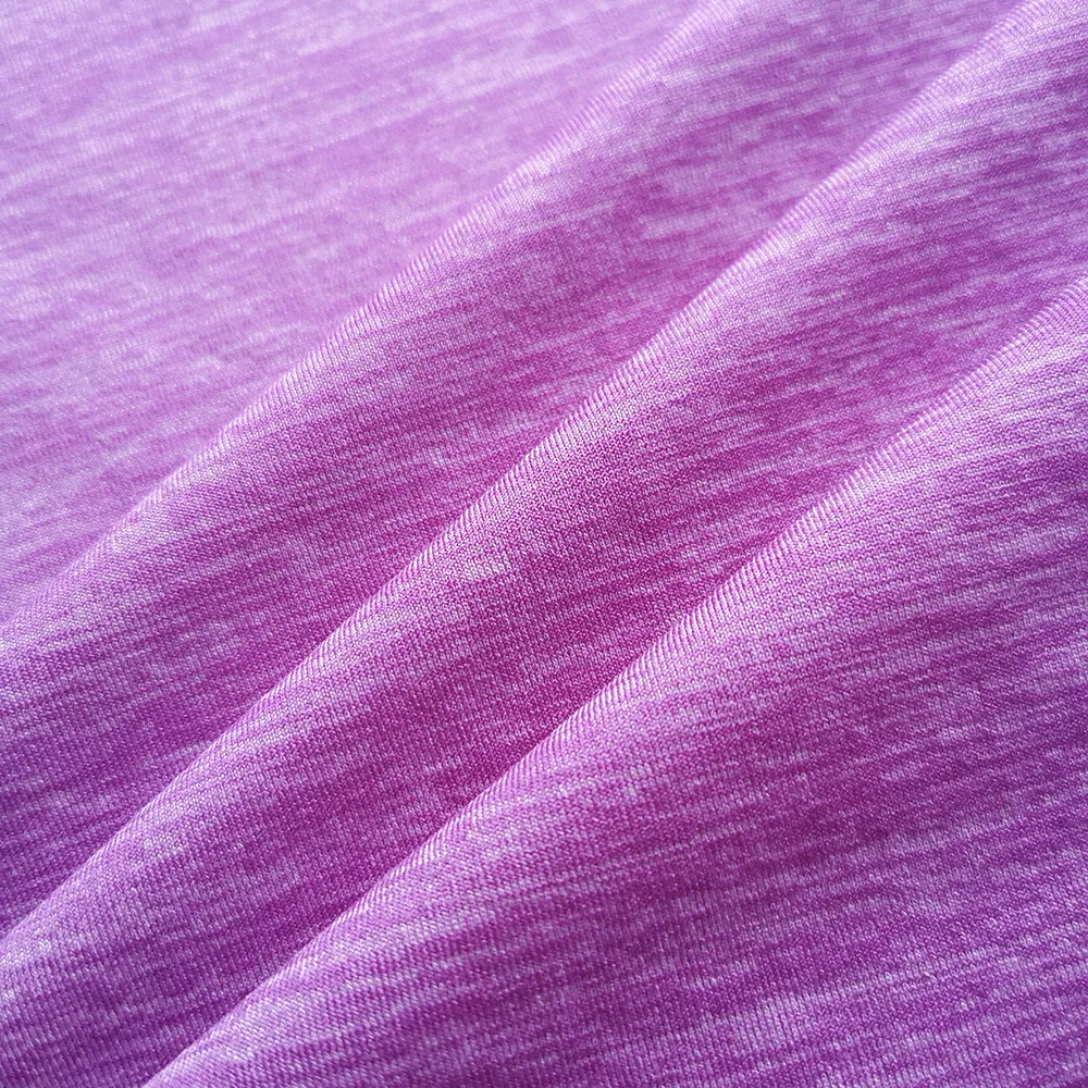 
China mill super soft melange polyamide spandex fabric for sport apparel RTS PS1Y65 