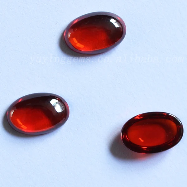 wholesale price hot selling garnet glass gems oval cut glass loose  gems cheap stone fine jewelry