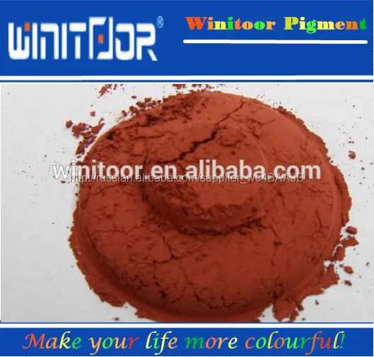 Inorganic pigment dye for red iron oxide paint