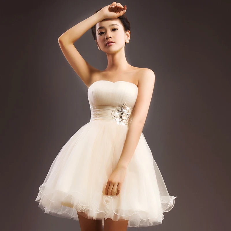 Белое Короткое Платье Невесты