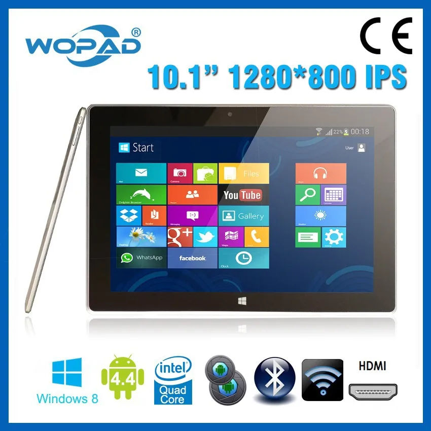 10.1 дюймовый окно 8.1 и android 4.4 двойной Intel tablet pc
