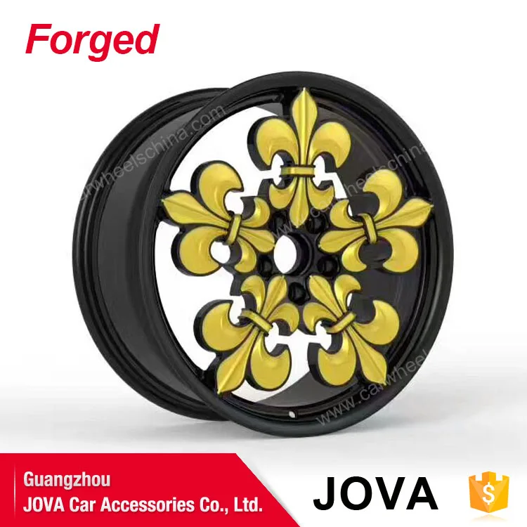 Нежный кованые желтый черный 18 дюймов 5 отверстий диски автомобильных колес 5x140