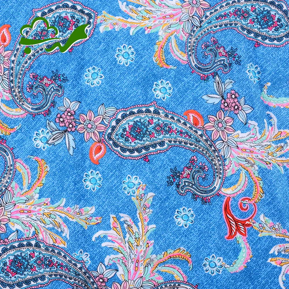 New arrive 90GSM custom comfortable garment woven 100 viscose rayon fabric printed for dress