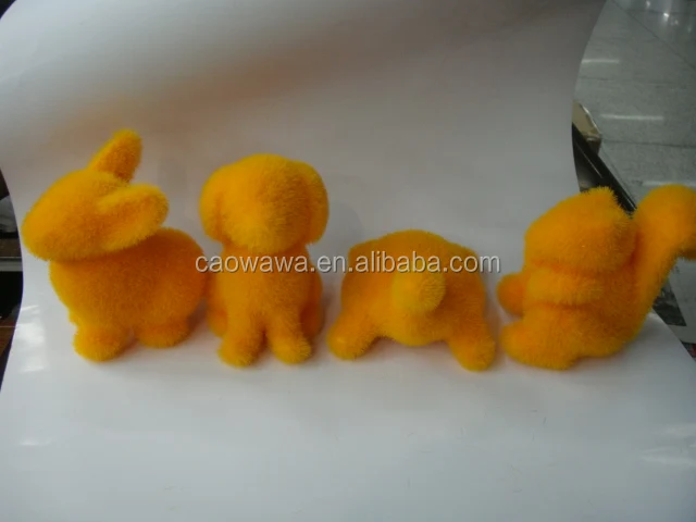 
Hanturf Green Artificial Grass Animals handmade flocking crafts 