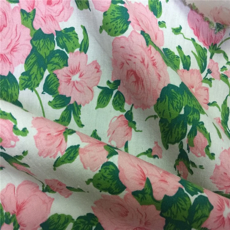 Poplin fabric 100% cotton printed fabric floral cotton fabric for garment