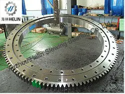 Series 02-Double Row Ball Slewing Bearing-External gear 	 stationary rotary gear
