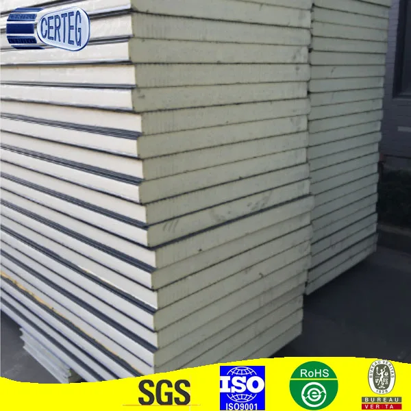 
Heat Insulation Glass Wool/PU/EPS/Rock Wool Sandwich Panel Turkey 